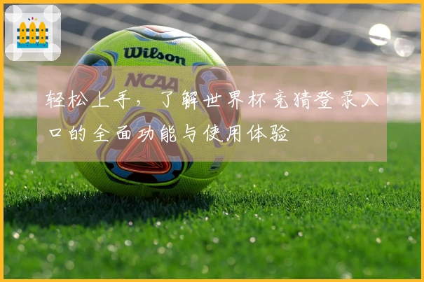 轻松上手，了解世界杯竞猜登录入口的全面功能与使用体验